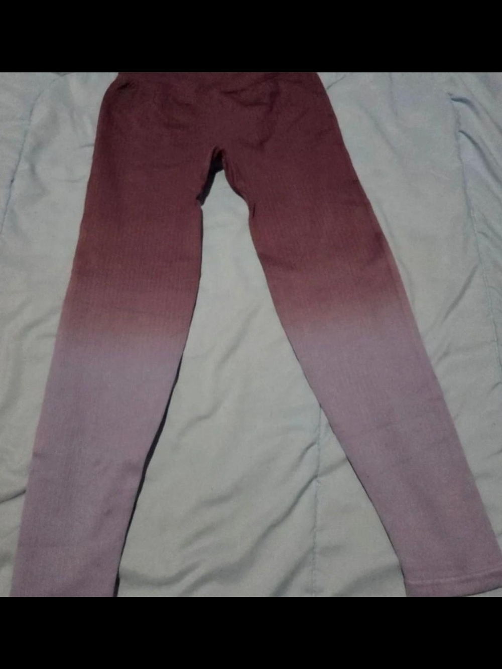 PINK Victoria's Secret Ombre Ribbed Leggings - Purple